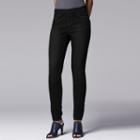 Women's Simply Vera Vera Wang Elastic-back Jeggings, Size: 12, Black
