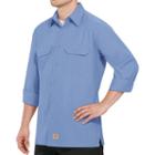 Men's Red Kap Classic-fit Ripstop Work Shirt, Size: Small, Blue