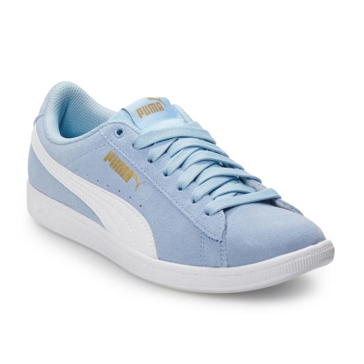 Puma Vikky Grade School Girls' Sneakers, Size: 7, Grey (charcoal)