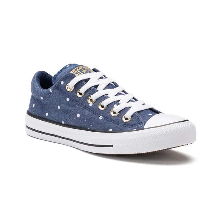 Women's Converse Chuck Taylor All Star Polka-dot Madison Sneakers, Size: 7, Med Blue
