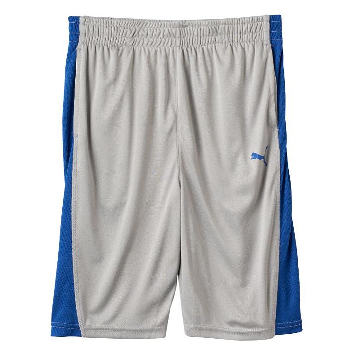 Boys 8-20 Puma Pieced Shorts, Boy's, Size: Small, Grey Other
