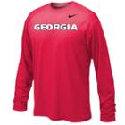 Boys 8-20 Nike Georgia Bulldogs Legend Wordmark Dri-fit Long-sleeve Tee, Boy's, Size: L(14/16), Med Red