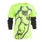 Boys 4-7 Under Armour Mock Layer Football Hero Graphic Tee, Size: 7, Brt Yellow