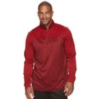 Big & Tall Tek Gear&reg; Warmtek Athletic-fit Performance Fleece Quarter-zip Hoodie, Men's, Size: Xxl Tall, Med Red