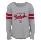 Girls 7-16 Wisconsin Badgers Field Armour Tee, Size: Small, Grey