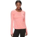 Women's Tek Gear&reg; Long Sleeve Performance Tee, Size: Medium, Brt Pink