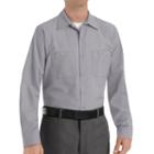 Men's Red Kap Classic-fit Industrial Button-down Work Shirt, Size: Xl, Grey, Durable