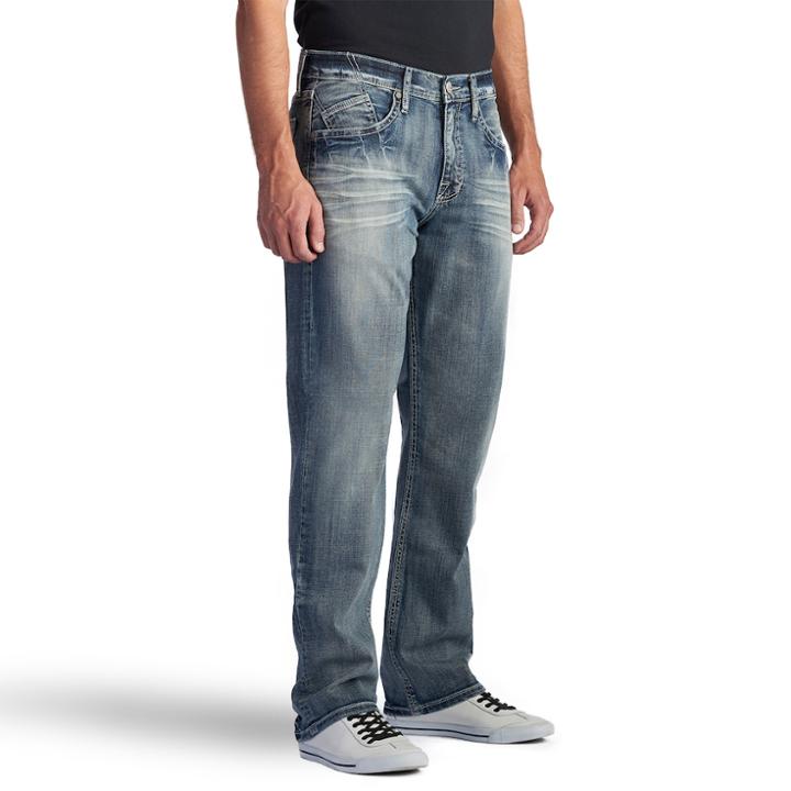 Men's Rock & Republic&reg; Haze Stretch Straight-leg Relaxed-fit Jeans, Size: 38x32, Light Blue
