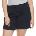 Plus Size Croft & Barrow&reg; Knit Bermuda Shorts, Women's, Size: 2xl, Blue (navy)
