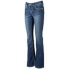 Women's Seven7 Contrast Stitch Flare-leg Jeans, Size: 10, Blue (navy)