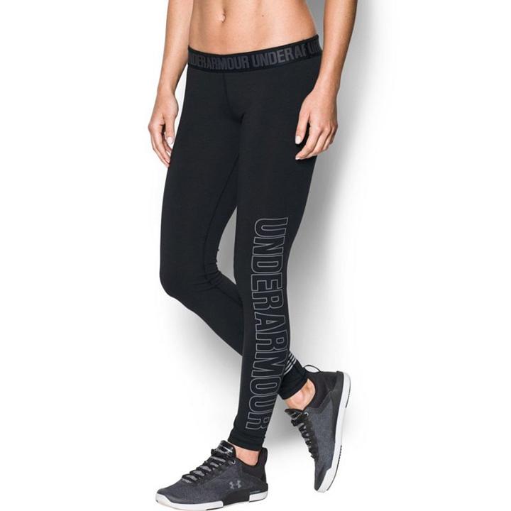 Women's Under Armour Favorite Wordmark Graphic Leggings, Size: Medium, Black