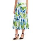 Women's Chaps Tiered A-line Maxi Skirt, Size: Large, Blue