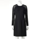 Women's Dr By Donna Ricco Circle Lace Shift Dress, Size: 6 Avg/reg, Black