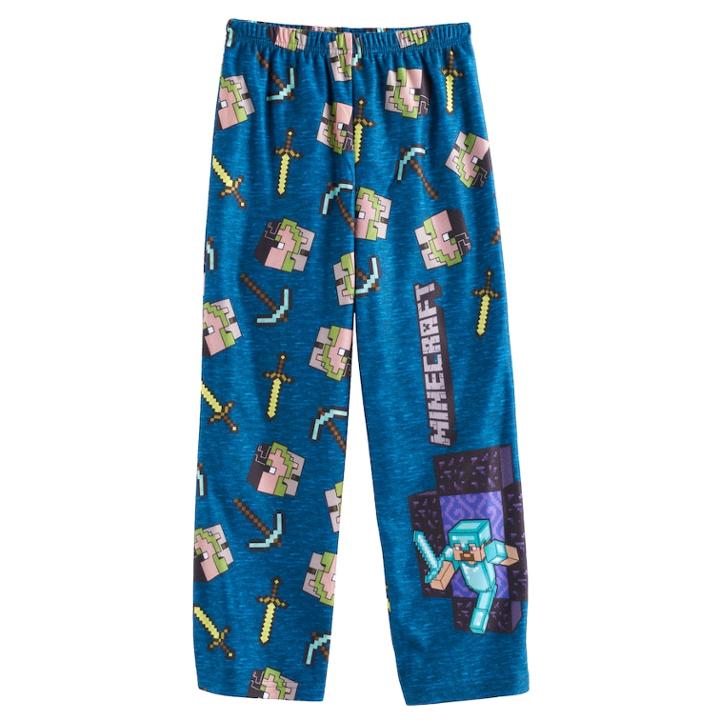 Boys 4-16 Minecraft Lounge Pants, Size: 4-5, Multicolor