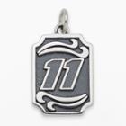 Insignia Collection Nascar Denny Hamlin Sterling Silver 11 Pendant, Adult Unisex, Grey