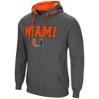 Men's Miami Hurricanes Pullover Fleece Hoodie, Size: Xl, Med Grey