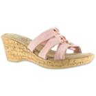Tuscany By Easy Street Andrea Women's Wedge Sandals, Size: Medium (9), Lt Orange