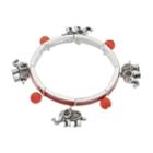 Believe In Elephant Charm Stretch Bracelet, Women's, Red