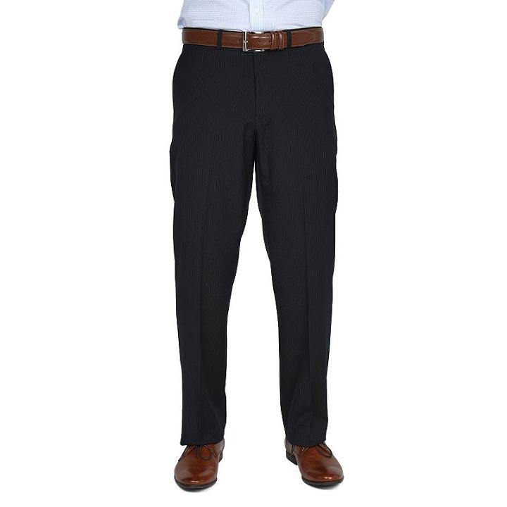Men's Croft & Barrow&reg; Classic-fit Striped Navy (blue) Suit Pants, Size: 44x30