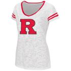 Juniors' Campus Heritage Rutgers Scarlet Knights Contrasting Ringer Tee, Women's, Size: Xl, Red Other