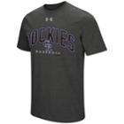 Men's Under Armour Colorado Rockies Reflective Arch Tee, Size: Medium, Dark Grey