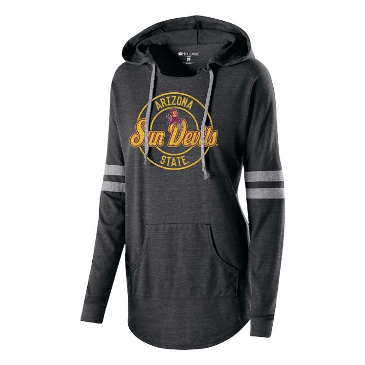 Women's Arizona State Sun Devils Low Key Pullover Hoodie, Size: Medium, Grey Other