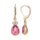 Dana Buchman Stone Cluster Teardrop Earrings, Women's, Pink