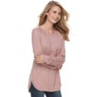 Women's Sonoma Goods For Life&trade; Cable Knit Sweater, Size: Xxl, Dark Pink