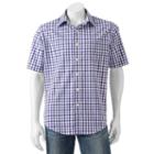 Men's Croft & Barrow&reg; True Comfort Classic Fit Stretch Patterned Button Down Shirt, Size: Large, Drk Purple