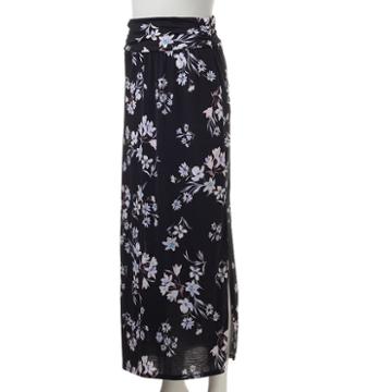 Women's Studio 253 Print Maxi Skirt, Size: Small, Dark Pink