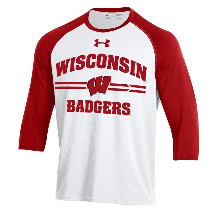 Men's Under Armour Wisconsin Badgers Tee, Size: Large, Red