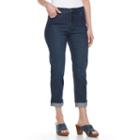 Women's Gloria Vanderbilt Amanda Cuffed Ankle Pants, Size: 14, Med Blue