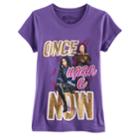 Disney's Descendants Evie & Mal Girls 7-16 Once Upon A Now Glitter Graphic Tee, Size: Small, Orange Oth
