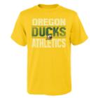 Boys' 4-18 Oregon Ducks Light Streaks Tee, Size: 12-14, Gold