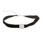 Sterling Silver Cubic Zirconia Square Velvet Choker Necklace, Women's, Size: 13, White