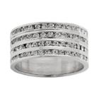 Traditions Sterling Silver Swarovski Crystal Eternity Ring, Women's, Size: 6, White