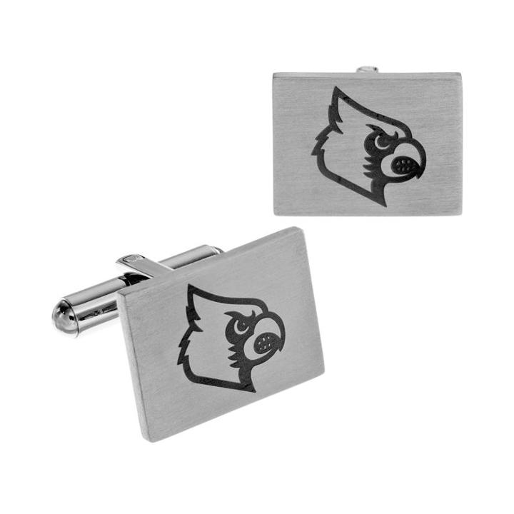 Fiora Stainless Steel Louisville Cardinals Team Logo Cuff Links, Men's, Multicolor