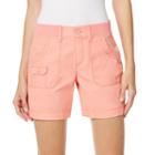 Women's Gloria Vanderbilt Petra Shorts, Size: 6, Lt Orange