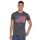 Men's Guitar Flag Tee, Size: Large, Med Grey