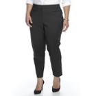 Plus Size Apt. 9&reg; Slim Ankle Pants, Women's, Size: 16 W, Black