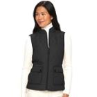 Women's Croft & Barrow&reg; Zip-front Vest, Size: Xxl, Black