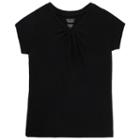 Girls 7-16 & Plus Size French Toast V-neck Tee, Size: 14-16, Black