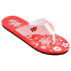 Women's Wisconsin Badgers Floral Flip Flop Sandals, Size: Small, Multi