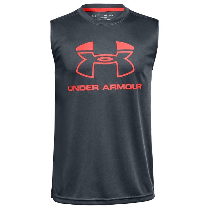 Boys 8-20 Under Armour Logo Muscle Tee, Size: Xl, Oxford