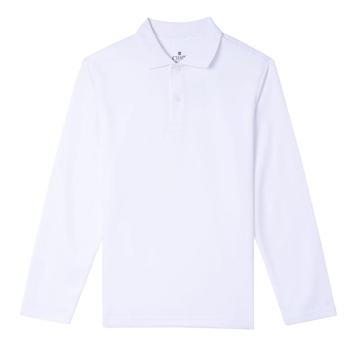 Boys 8-20 Chaps Performance Polo, Size: 14-16, White
