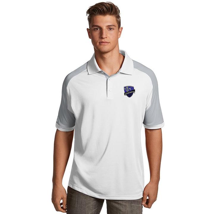 Men's Antigua Montreal Impact Century Polo, Size: Xxl, White