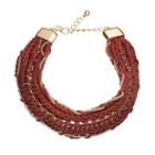 Gs By Gemma Simone Royal Jewels Collection Elizabethan Braided Necklace, Women's, Size: 16, Purple