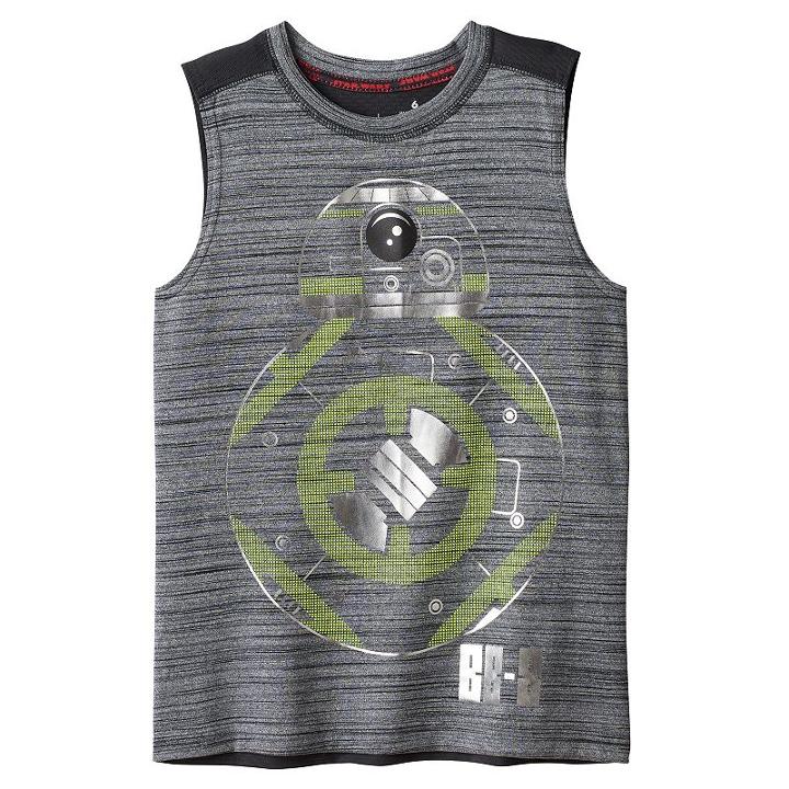 Boys 4-7x Star Wars A Collection For Kohl's Bb8 Metallic Mesh Graphic Tank Top, Boy's, Size: 6, Med Grey