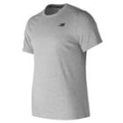 Men's New Balance Tech Tee, Size: Medium, Light Grey