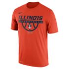 Men's Nike Illinois Fighting Illini Dri-fit Basketball Tee, Size: Xl, Orange